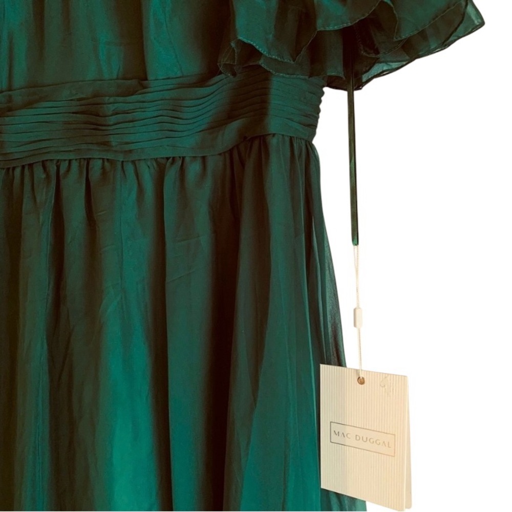 Mac Duggal Dark Green Maxi Dress - Picture 10 of 13